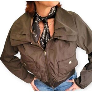 SIMPLY VERA VERA WANG GRAY/BROWN JACKET SZ.XS EUC.